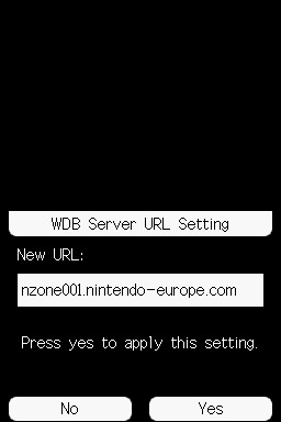 Confirming you want to change the server.