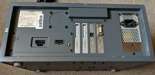The back of an NPDP-GBOX console.