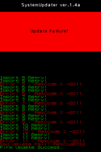 The updater failing to install, due to update-signed TAD files.