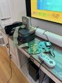 TS2 target board connected to target board-only WIDE-BOY64, inserted to a Nintendo 64[35]