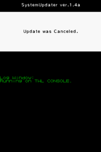 You can cancel the update by pressing B, freezing the menu, forcing you to restart.