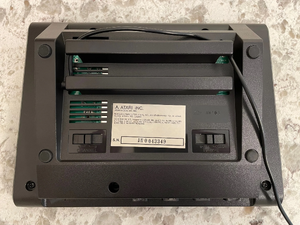 The underside showing the new placement of the channel and color/B&W selection switches